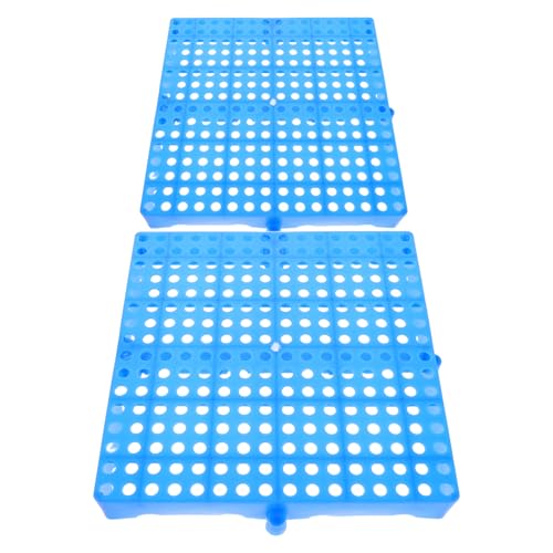 Kisangel Palet De Plástico Para Almacenamiento 2 Unidades Palet Impermeable Y Transpirable Con Rejilla Ventilada Para Supermercados Almacenes Y Comercios Minoristas