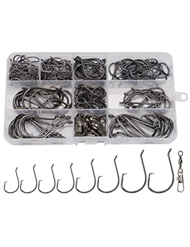 cod fishing hooks Striper Gear Dressed Treble Standard / Yellow/Black/Chartreuse which is known to the State of California to cause cancer and birth defects or other reproductive harm. 10pc Large 14/0 Steel Circle