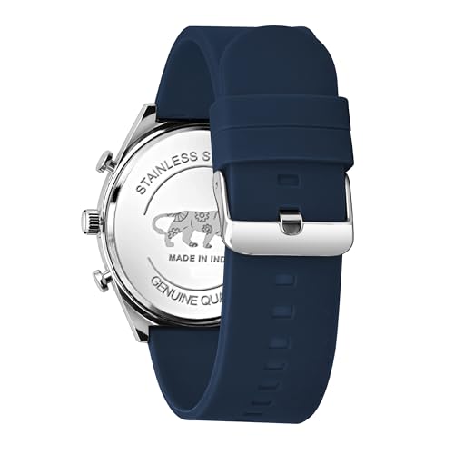Image of styledose Men's Watch Analog Quartz with Chronograph & Silicone Strap -Casual & Formal Wrist Watch for Men