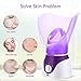 Face Steamer, Facial Steamer Nano Ionic Hot and Cold Mist Humidifier, Face Steamer Sauna for Facial Deep Cleaning Pores, Face Steamer Inhaler SPA Moisturizing Atomizer for Dry Skin