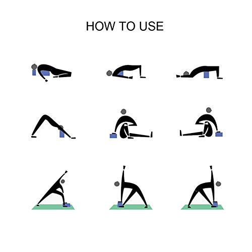 image for ALKAI 2 Pack Yoga Blocks Non-Slip, High Density EVA Foam Blocks for Yo