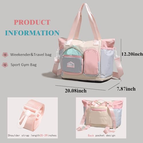 Tote Bag for Women,Luggage with Trolley Sleeve Travel Duffel Bag,Sport Gym Tote Bag,Expandable Weekender Carry On Bag,Personal Bag for air Travel,Lightweight Overnight Bag2