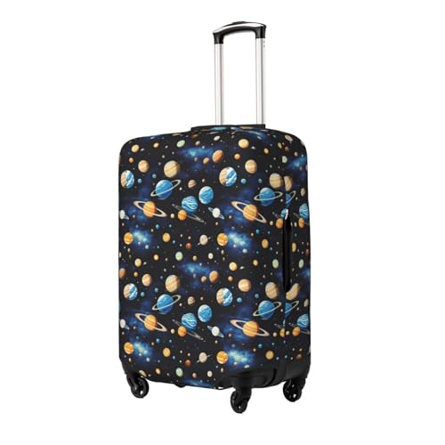 Outer Space Planets Print Elastic Washable Baggage Protector Universal Suitcase Cover Travel Luggage Cover2