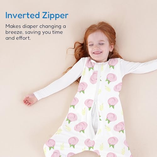 Image of TotAha Toddler Sleep Sack with Legs, 0.5 TOG Light and Soft Baby Sleeping Bag, Walker Sleep Sack for Babies 12-24M, 2T-3T