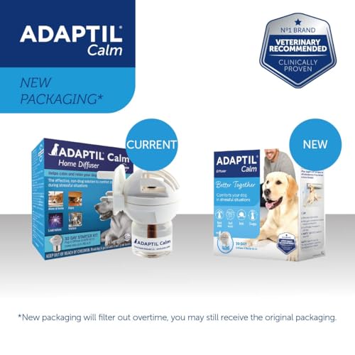 ADAPTIL Calm Home Diffusor mit 30-Tage-Nachfüllung, beruhigender & ängstlicher Hund, Antistress