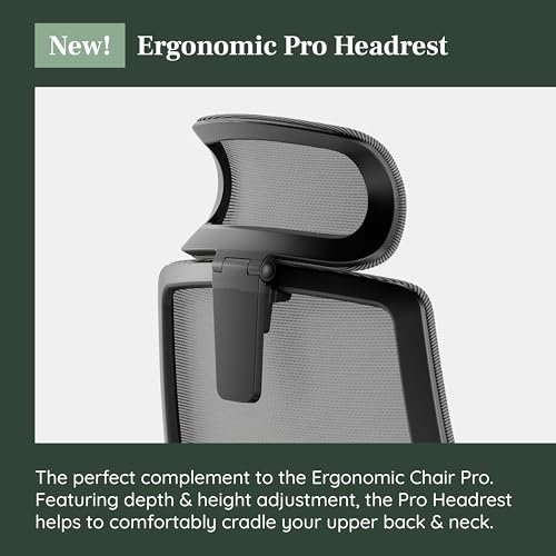 Image of Branch Adjustable Ergonomic PRO Headrest Attachment - Only Compatible Ergonomic Chair PRO - Experience Optimal Comfort and Support - Everglade