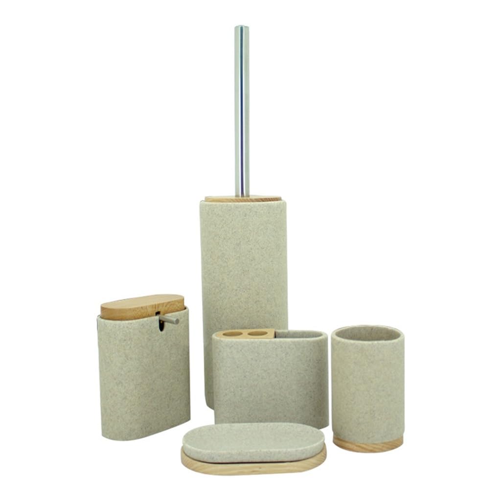 Juegos de Lavabo, Juego de 5 Sanitarios Resina for baño, decoración, Accesorios Hotel