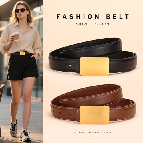 Women's Leather Versatile Belt, High-End Feel, Simple Decorative Fashion Versatile3