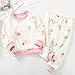 Toddler Boys Girls Winter Fleece 𝐏ajama Set 2 Piece Warm Plush Pullover Tops & Pants Ribbed (White, 2-3 Years)
