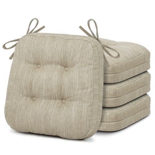 Shinnwa Dining Chair Cushions Set of 4, Dual-Layer...