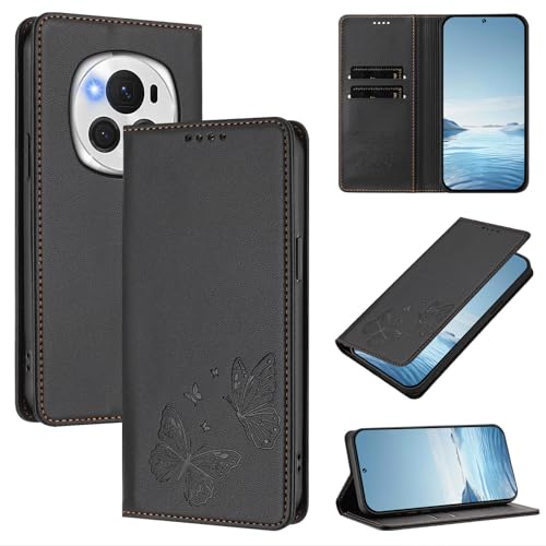 �X�}�z�P�[�X �Ή��@�� for Honor Magic6 Pro �yRFID�u���b�N�z�y�J�[�h�z���_�[�t�����z �}�O�l�b�g�J�� �X�^���h�@�\�t���zBrown