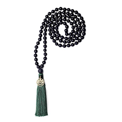 Collier Mala 108 Perles Nouées en Pierre Naturelle Unisexe COAI