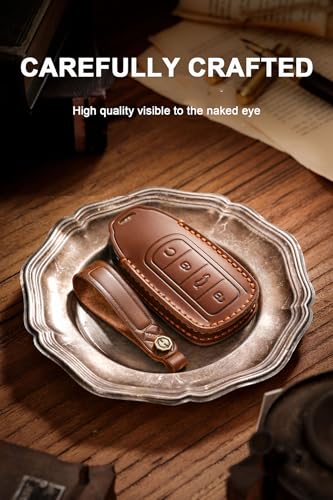 Coque de clé Chery en cuir véritable pour Tiggo 8 Pro et Jaecoo J7 - 3