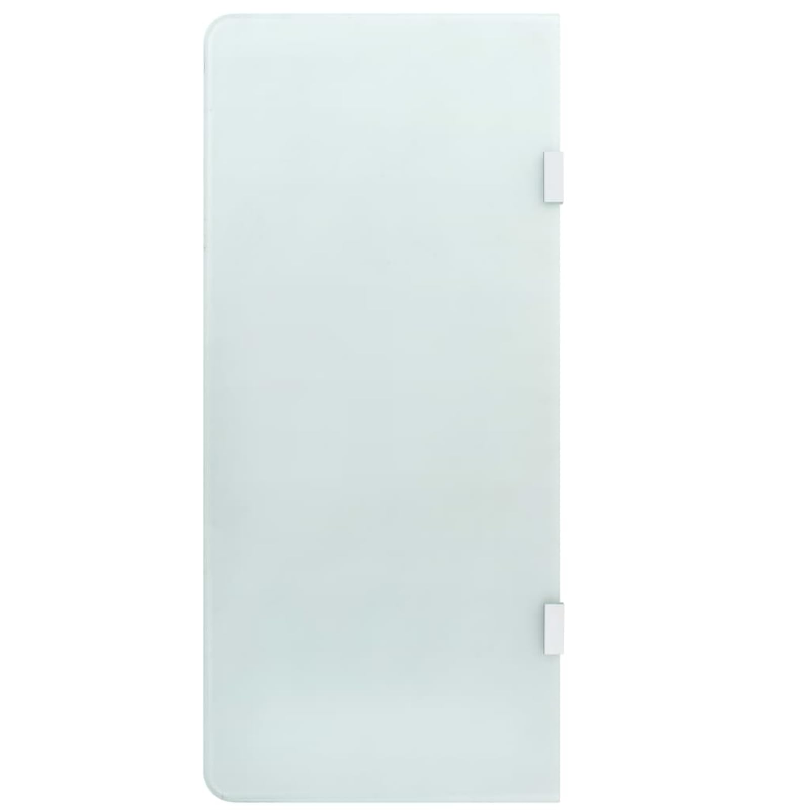 Urinal-Trennwand Wandmontage | Hartglas-Duschwand für Herren-WC | 90 x 40 cm | 8 mm gehärtetes Milchglas | hygienische Privatsphäre im öffentlichen oder privaten Badezimmer