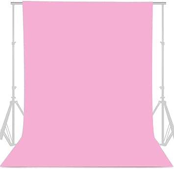 Boltove 8FTX14FT Pink Backdrop Background Rod Pocket for Photography Backdrop,Photoshoot Background,Video production, Home Decoration,Weddings, Narties, Newborns, Product photography, Screen Video Recording, Curtain