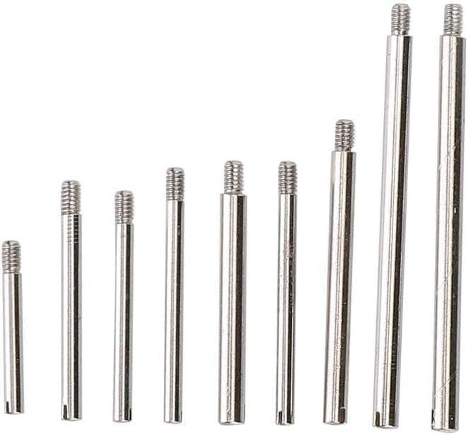 100Pcs Watch Strap Screws, 10 Sizes Metal Watch Pins, Band Link Pins Set with Storage Box, Professional Repair Tool Accessories
