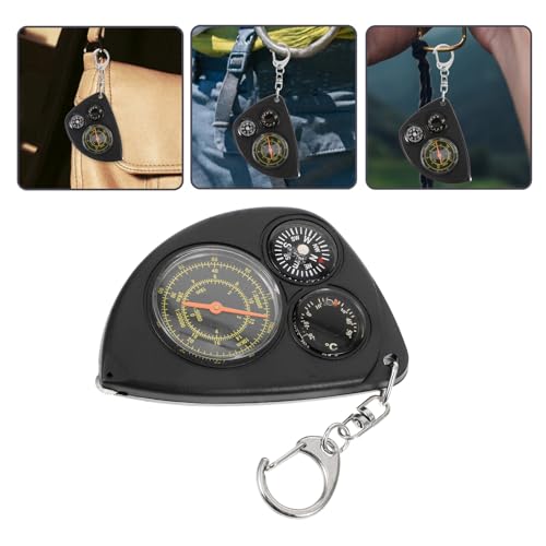 Brújula portátil Toyvian con odómetro y clip metálico miniatura 7