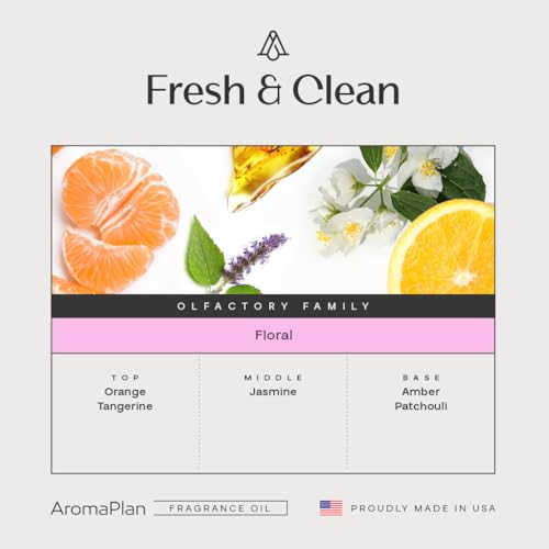 Image of AromaPlan Fresh & Clean Hotel Diffuser Oil - 100% Fragrance Oil, 5.07 Fl Oz