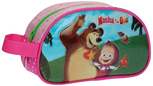 Masha y el Oso In The Wood Neceser de Viaje  3.36 litros  Color Rosa