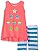 Kidtopia Girls' Star Tunic Top with Bike Short Set