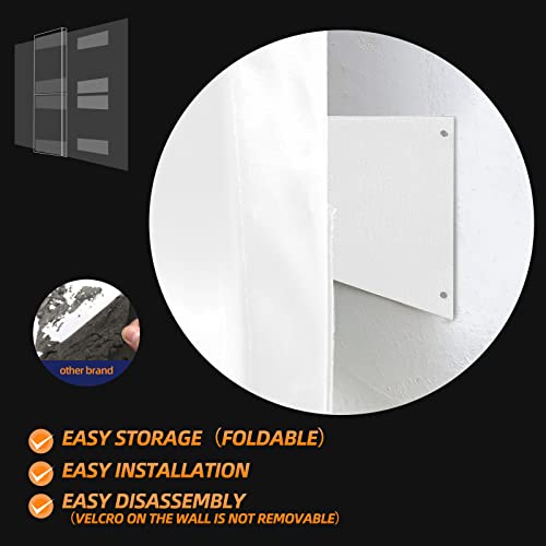 Progoal 1 Pack Wall Protection Pad,Sport Wall Padding Gym Basketball-Court Garage Protectors With 2” Thick Foam,Durable High-Cushioning Padding For Wall-Mounted Basketball Hoops(60" L X 20" W,White) #TOP5