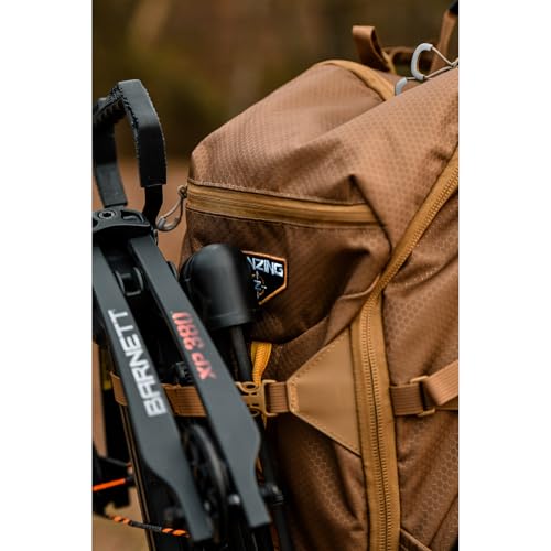 Image of TENZING 2100 Whitetail Day Pack, Buckskin Tan Hydration Bladder Compatible Durable Camo Backpack with 4 Compartments & 15 Organizational Pockets for Hunting Gear and Equipment