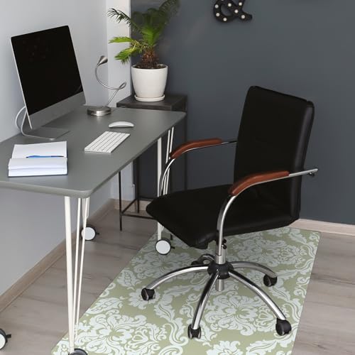 Tapis pour protection de sol rectangulaire imperméable 120x90 cm PVC vert