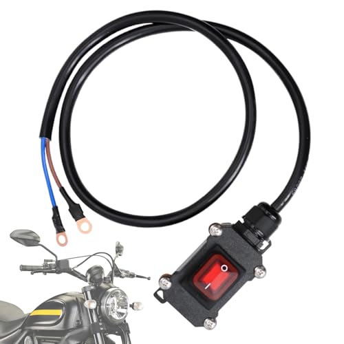 Desconexión de Batería - Terminal de Corte Impermeable 12V/24V | Interruptor Impermeable para Moto y Automóvil | para Aplicaciones Marinas, Barcos, Ingeniería Eléctrica, Vehículos Pequeños y