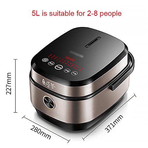 Reiskocher-Rice Cooker (5L) Haushalt Multifunktionaler Reiskocher, Non-Stick-Innentopf, Reservierung Und Wärmeerhaltung… – Bild 3