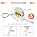 10 Pcs Mini Tape Measure, 3FT/1M Retractable Pocket Etractable Mini Measuring Tape Keychains with Stable Slide Lock for DIY Projects Office Home Project Daily Use