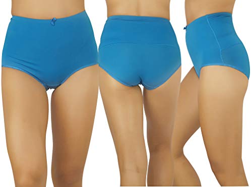 Image of ToBeInStyle Women's Pack of 6 High-Waisted Girdle Brief Tummy Support Everyday Panties