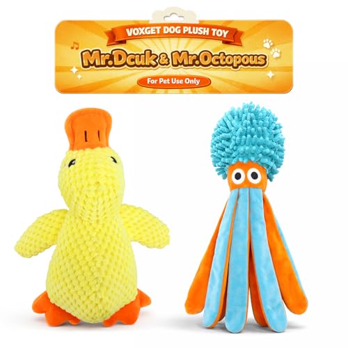 Juguete Calm Dog Duck y Pulpo Sonoro para Perros Pequeños