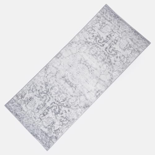 OHS Vintage Bedside Runner Rug Grey, Flat Rugs for Kitchen Bedroom Area Rugs Non Shedding Rustic Classical Rug Anti Slip Hallway Runner Comfy Small Rug, 50cm x 120cm - Cosy Home Interiors OHS Vintage Bedside Runner Rug Grey, Flat Rugs for Kitchen Bedroom Area Rugs Non Shedding Rustic Classical Rug Anti Slip Hallway Runner Comfy Small Rug, 50cm x 120cm - Image 5