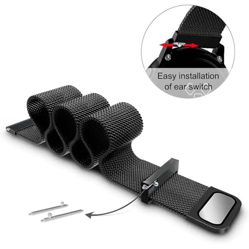 Pulseira De Metal Magnético Para Smartwatch Haiz (Preto)