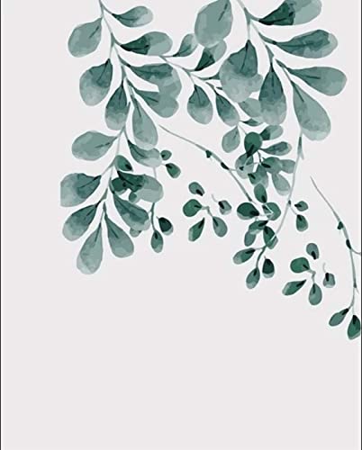 Peinture à broder au diamant plantes vertes déco murale 5D