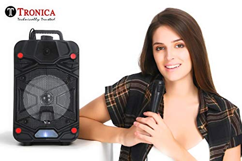 Image of Tronica VIBRA 20 Watt 6.5 Channel Wireless Bluetooth Party Speaker (Jet Black)