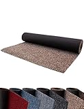 Primaflor Schmutzfangläufer als Meterware - PICOLLO, Beige, 1,00m x 1,00m, Rutschfester Sauberlauf, Robuster Küchenläufer, Zuschneidbarer Teppichläufer, Eingangsmatte für Flur und Windfang