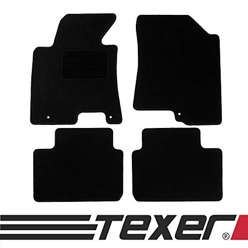 Car Mat Co TEXER Textil Fußmatten Passend für Hyundai i30 II GD Bj. 2012-2017 Basic