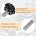 HARFINGTON 10pcs Knurled Clamping Knobs Thumb Screws M4 x 12mm Metric Male Thread 13mm Matte Plastic Head 304 Stainless Steel Stud Hand Threaded Knob Thumbscrew Handle, Black
