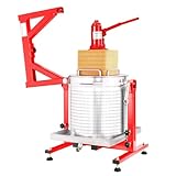 10.6 Gallon / 40L Mosakar Hydraulic Fruit Press. 5 Ton Pressure. Juice Contact Parts are AISI 304 Stainless Steel. Grape Wine Apple Cider Press for Home Use
