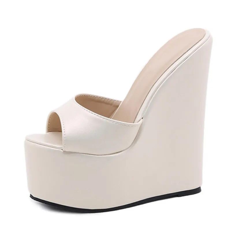 UUNDA Fashion Wedge Heel Sandals Shoes for Women Heels Ladies Sandals (Cream, 2) (B0CLZQ5HVT) Amazon Price History, Amazon Price Tracker