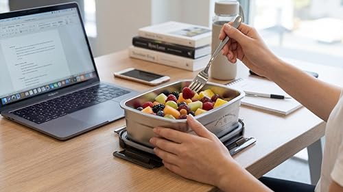 Image of Stainless Steel Fridge Storage Box Set - Food Grade, Leakproof Kitchen Organizer, Freshness Locking, Microwavable & Freezer Safe - Silver with Lid (1000 ML - 3 Pcs)