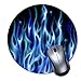 Produktbild 2er-Pack Dickes Gummi-Mauspad in Premium-Qualitt Rundes Mauspad mit weichem Tragekomfort Gaming-Mauspad von ROOMBA-blue fire flame design airbrush auto custom cool ho