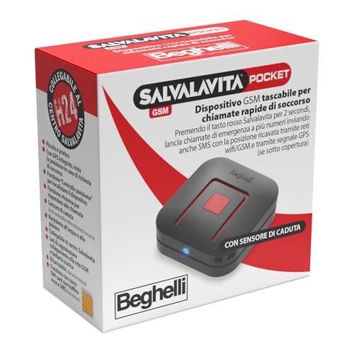 Beghelli Salvalavita Pocket GSM Personale Nero