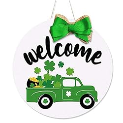 St Patrick's Day Door Sign, Irish Holiday Front Door Decor,Green