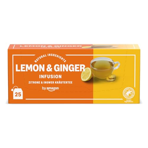 By Amazon Limón y Jengibre Infusión 25 Bolsitas