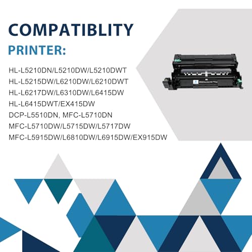 Image of DR-920 DR920 Drum Unit Black 2-Pack Compatible Replacement for Brother DR920 DR 920 DR-920 Drum Unit for HL-L6210DW L5210DW L5215DW L6217DW L6310DW L6415DW MFC-L5710DN L5710DW Printer