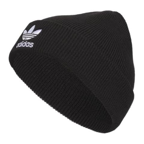adidas Originals Trefoil Beanie, Black/White 23, One Size Cover