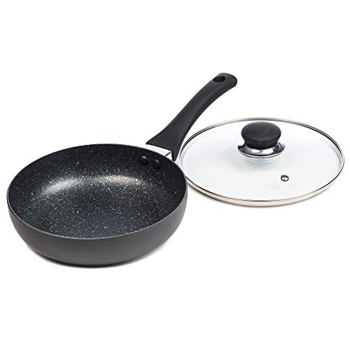 ChefMate 20cm 4 Egg Cup Non-Stick Frying Pan and Egg Poacher - Induction Suitable - Multicolour - 0.75L - 0.97kg
