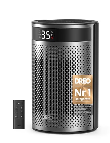 DREO Keramik Heater 416, 1500W Elektroheizer fürs Schlafzimmer, freistehend,Überhitzungs- und Kippschutz,einstellbarer Thermostat, Kindersicherung,energiesparend, leise,12-Stunden-Timer,mehrere Modi